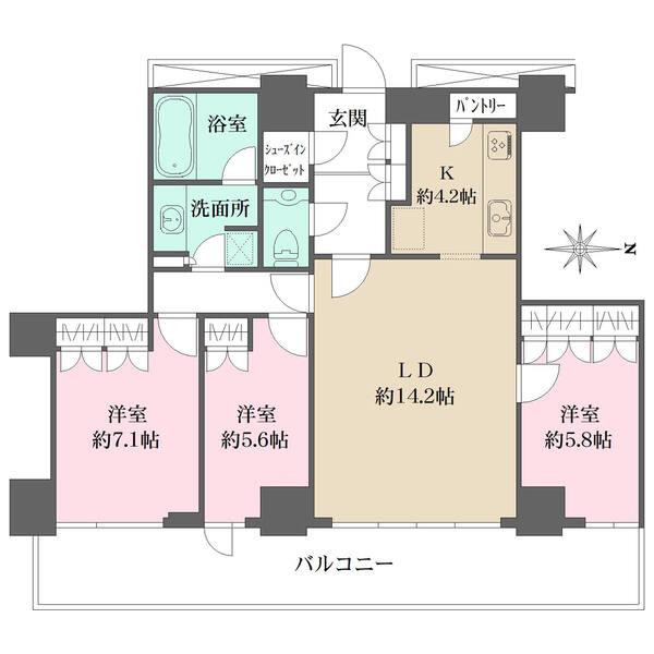 シューズインクローゼット付き?パントリー付き