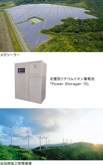 メガソーラー 定置型リチウムイオン蓄電池「Power Storager 10」佐田岬風力発電事業(yè)