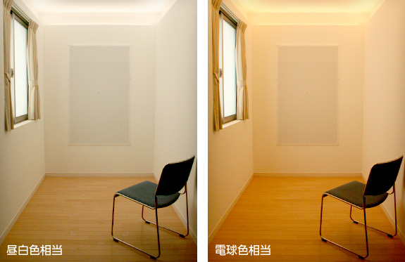 晝白色相當、電球色相當
