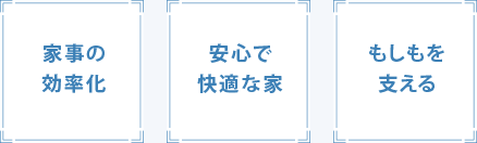 家事の効率化 安心で快適な家 もしもを支える
